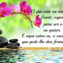 O dia está na minha frente, esperando para ser o que eu quiser