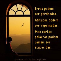 Erros podem ser perdoados
